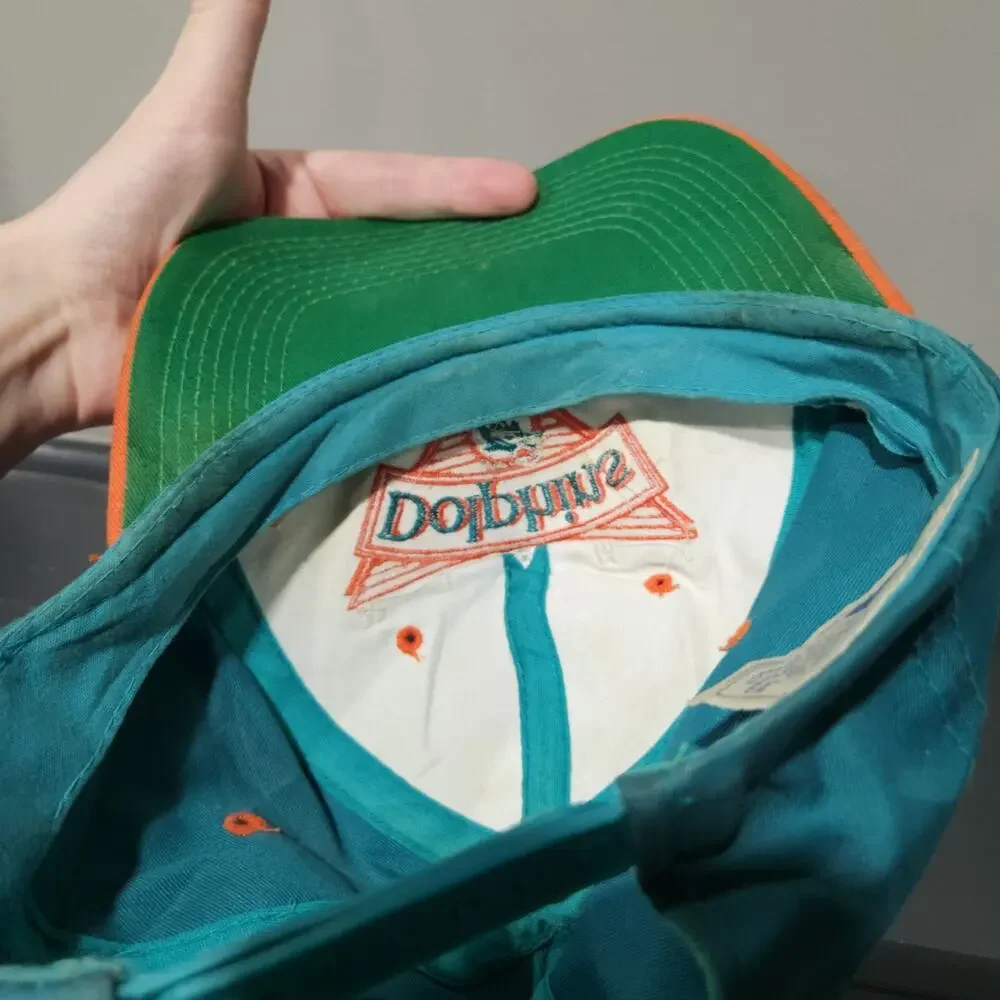 VTG 90s Miami Dolphins Team NFL‎ Football Snapback Hat Cap OSFA 1990s